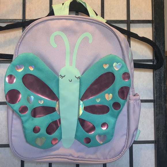 Pottery Barn Other - Butterfly Kids Backpack - Purple and Teal